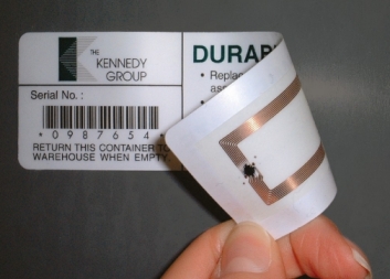 RFID čip.